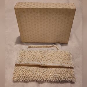 Beautiful Vintage Handmade Beaded Evening Bag